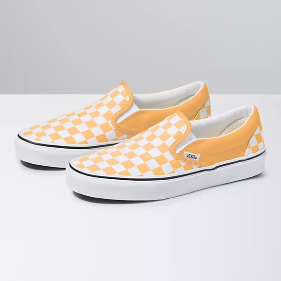 Vans Shoes - NWT/NIB Vans slip on. Classic checkerboard flax/true white womens 7